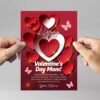 PSD Flyer Template for Wishing Happy Valentine's Day to Mothers