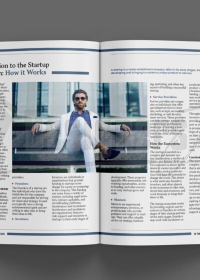 50 Pages InDesign Business Magazine Template - In The Mind of Startups