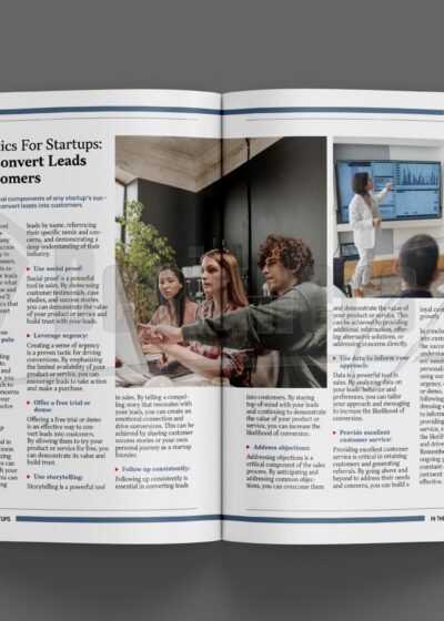 50 Pages InDesign Business Magazine Template - In The Mind of Startups
