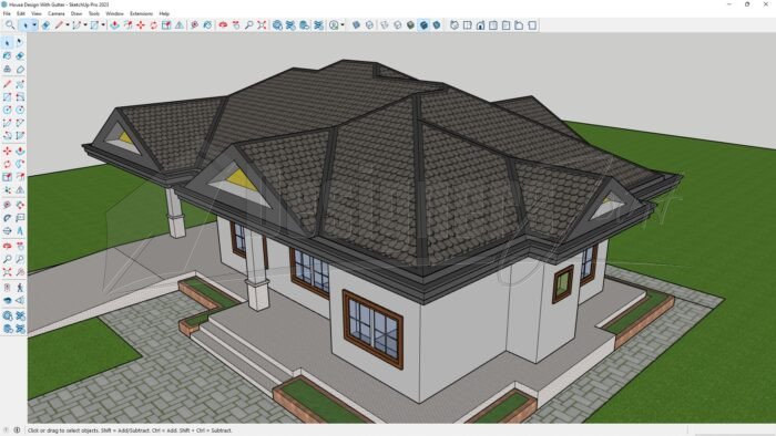 3 Bedroom House SketchUp Model