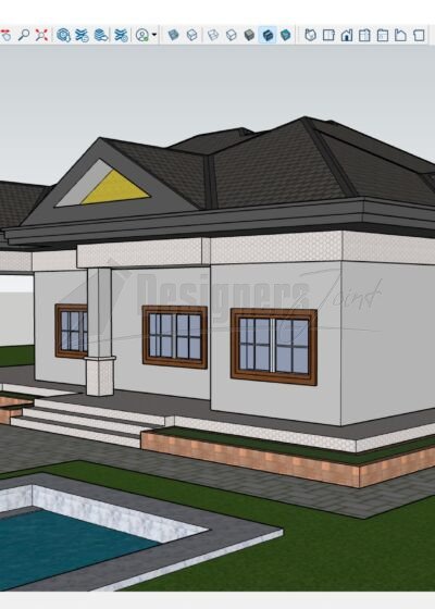 3 Bedroom House SketchUp Model 10 3 Bedroom House SketchUp Model