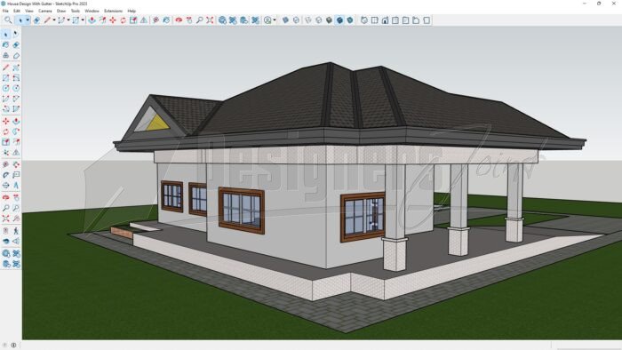 3 Bedroom House SketchUp Model