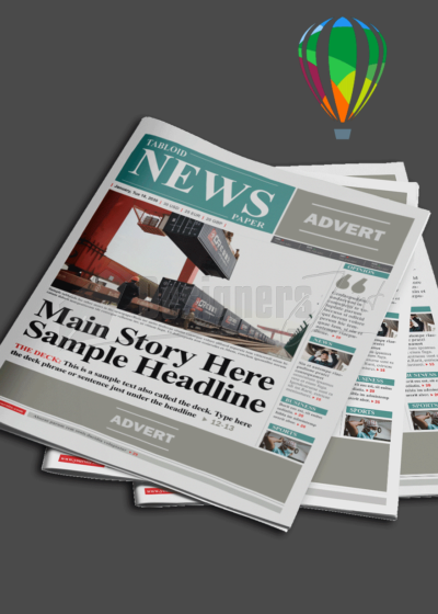 32 Page CorelDRAW Newspaper Template