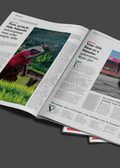 32 Page CorelDRAW Newspaper Template