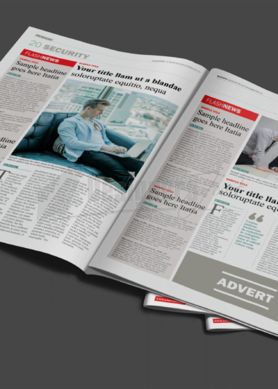 32 Page CorelDRAW Newspaper Template