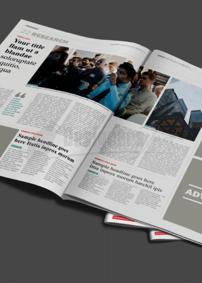 32 Page CorelDRAW Newspaper Template
