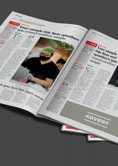 32 Page CorelDRAW Newspaper Template