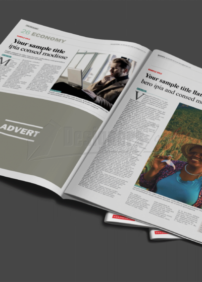 32 Page CorelDRAW Newspaper Template