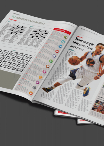 32 Page CorelDRAW Newspaper Template