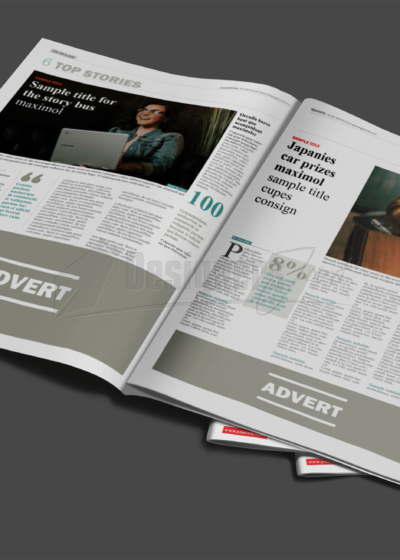 32 Page CorelDRAW Newspaper Template
