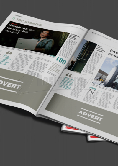 32 Page CorelDRAW Newspaper Template