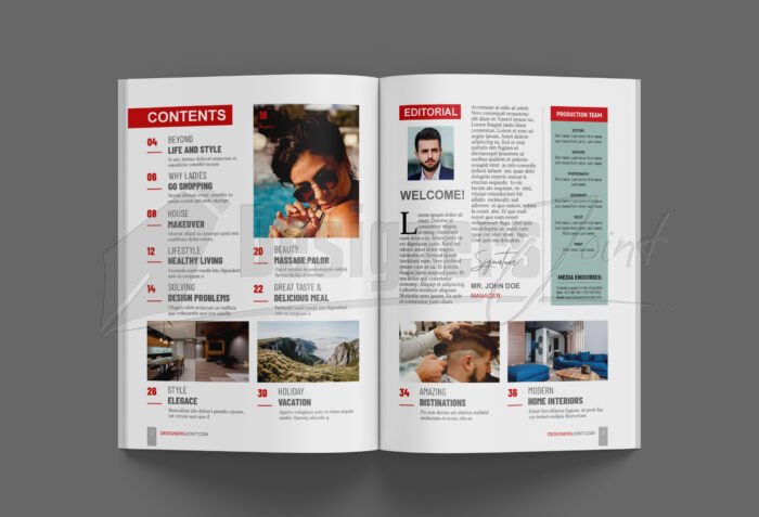 38 Page Multipurpose CorelDRAW Magazine Template