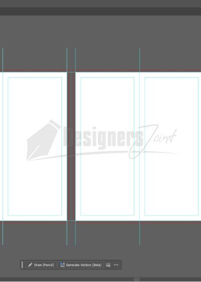 Blank Trifold Brochure Template illustrator