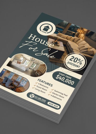 House for Sale Flyer template