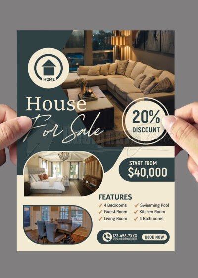 House for Sale Flyer template