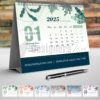 2025 Desk Calendar Template