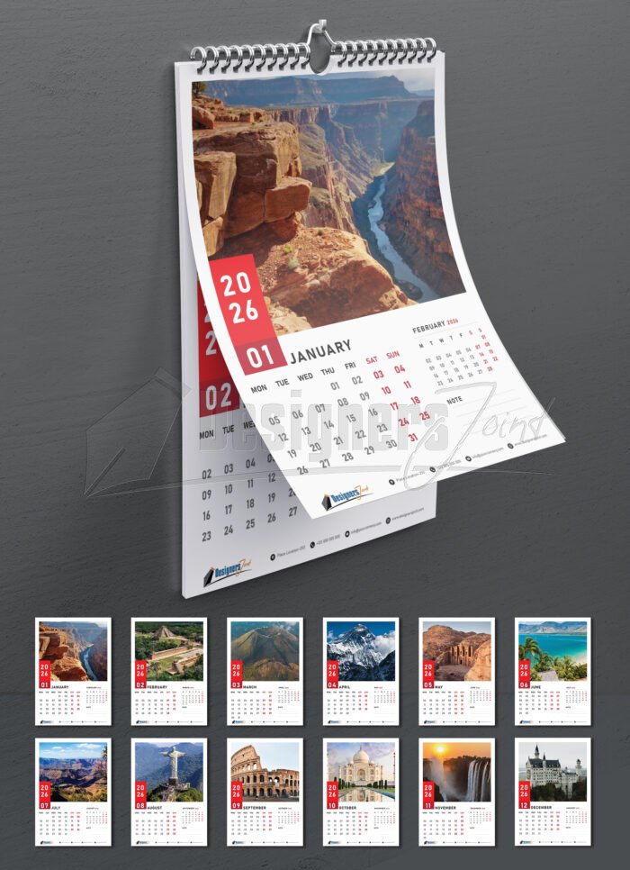 2026 Wall Calendar Boundless