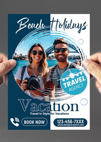 Beach Holidays Flyer Template