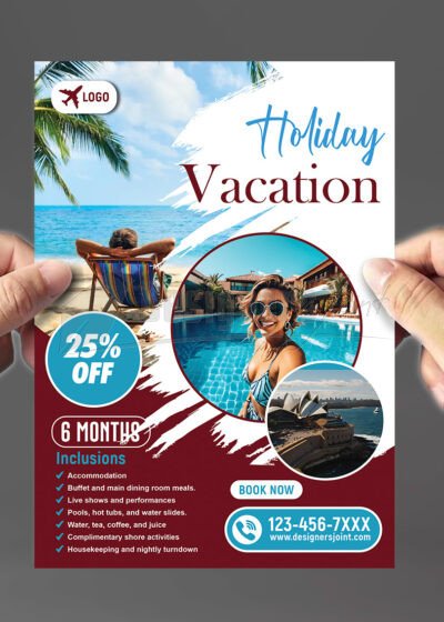 Beach Vacation Flyer Template