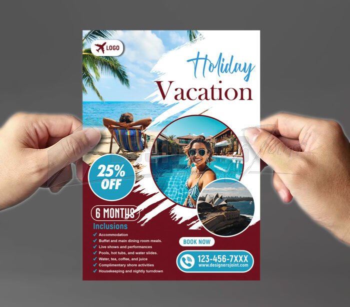 Beach Vacation Flyer Template