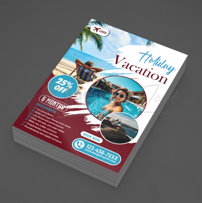 Beach Vacation Flyer Template