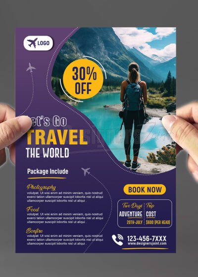 Luxury Air Travel-Promotion Flyer Template