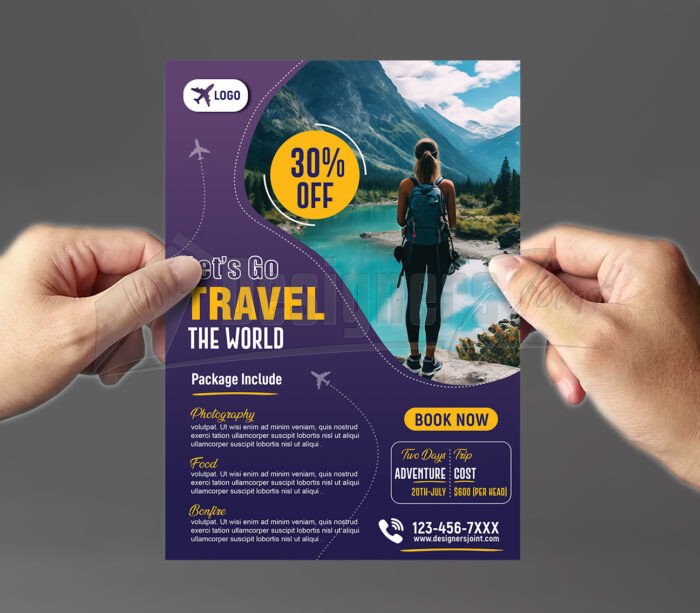 Luxury Air Travel-Promotion Flyer Template