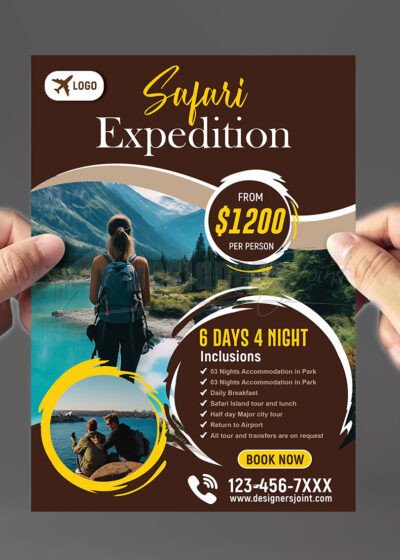 Safari Expedition Flyer Template