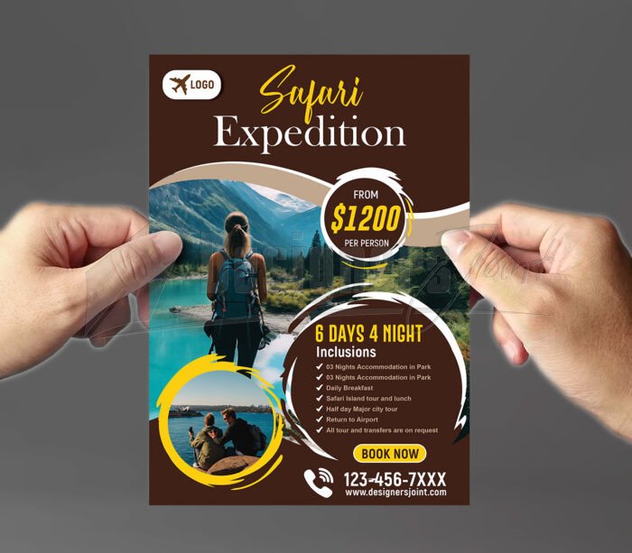 Safari Expedition Flyer Template