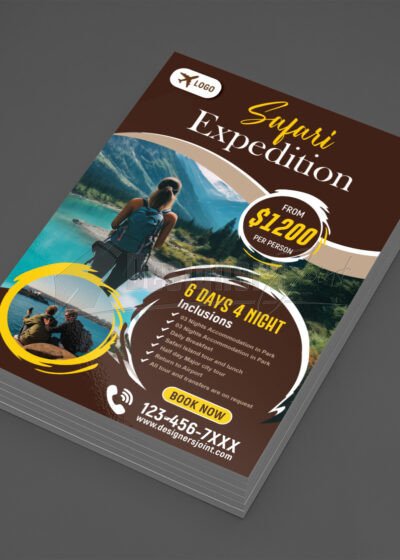 Safari Expedition Flyer Template