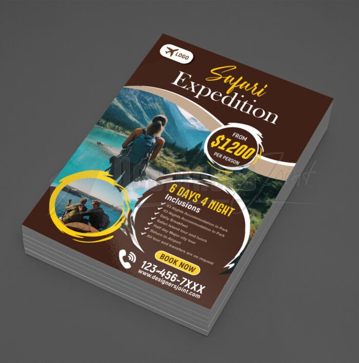 Safari Expedition Flyer Template