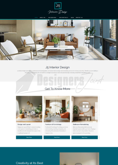 J5 Interior Design Joomla 5 Website