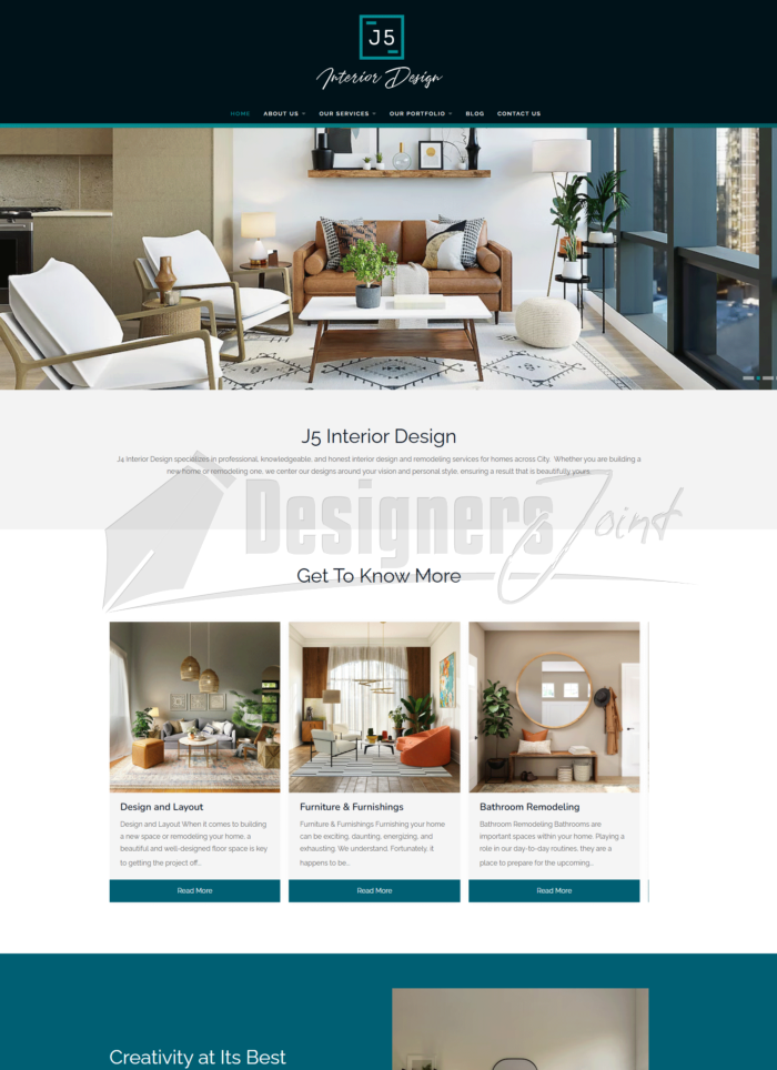 J5 Interior Design Joomla 5 Website