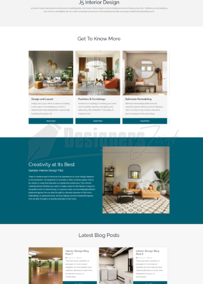 J5 Interior Design Joomla 5 Website