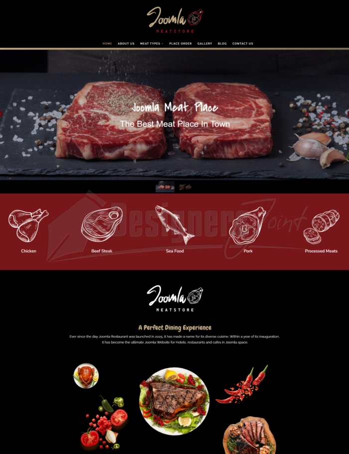 Joomla 5 Meat Store or Butchery Website