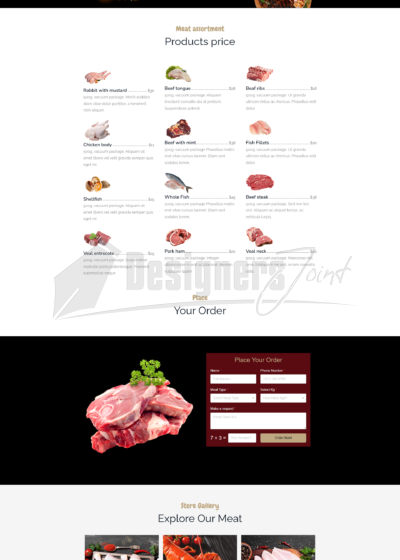 Joomla 5 Meat Store or Butchery Website