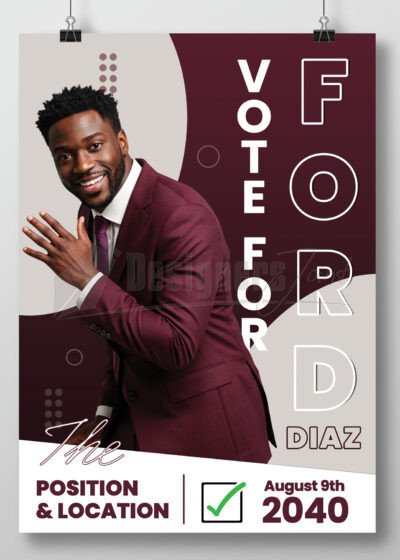 Campaign Poster PSD Template