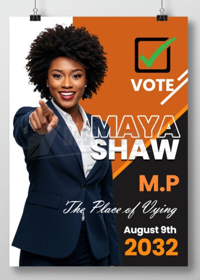 Campaign Poster Photoshop Template