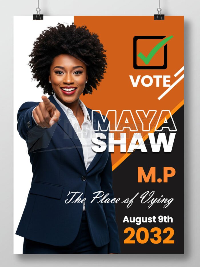 Campaign Poster Photoshop Template