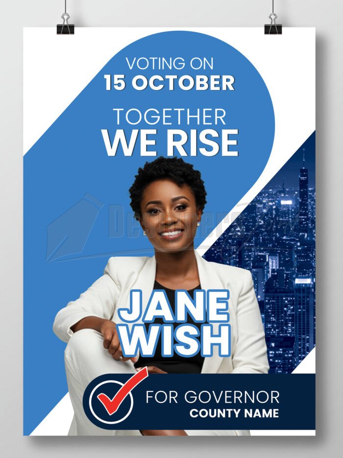 Governorship Campaign Poster PSD Template