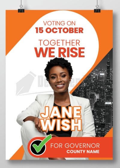 Alternative view of Governorship Campaign Poster PSD Template