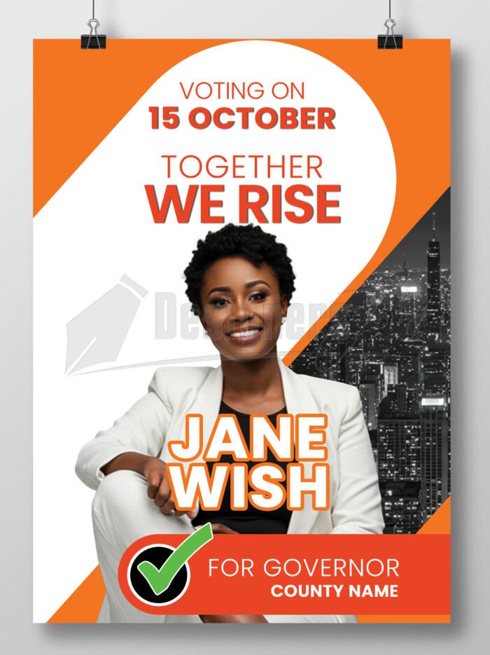 Political Election Campaign Poster Design PSD Template Bundle - Image 3
