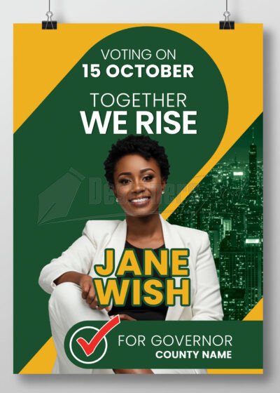 Governorship Campaign Poster PSD Template 7 Governorship Campaign Poster PSD Template