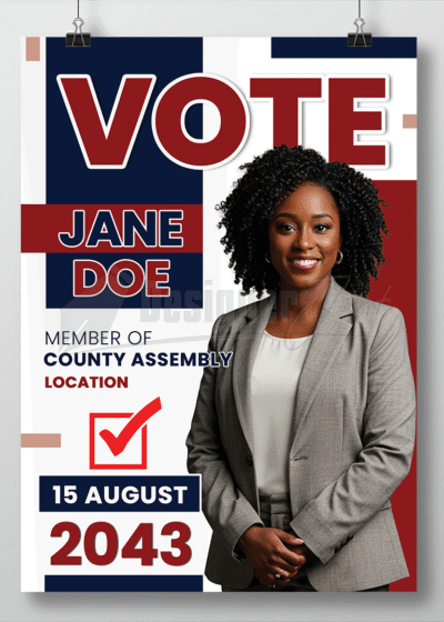 MCA Election Campaign Poster PSD Template 7 MCA Election Campaign Poster PSD Template