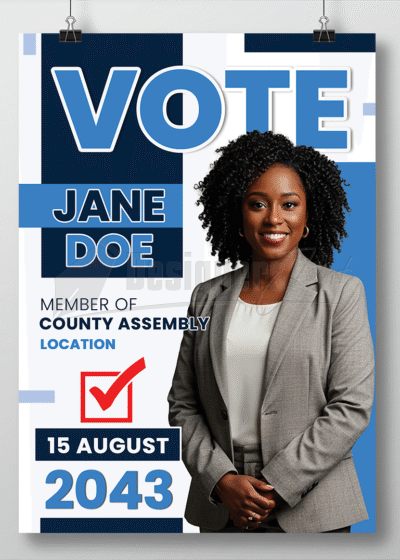 MCA Election Campaign Poster PSD Template