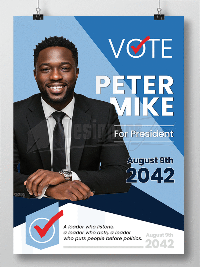 Presidential Candidate Campaign Poster