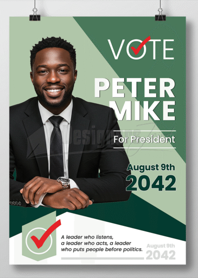 Presidential Candidate Campaign Poster
