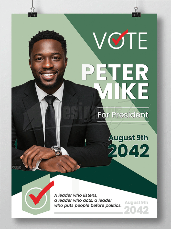 Presidential Candidate Campaign Poster
