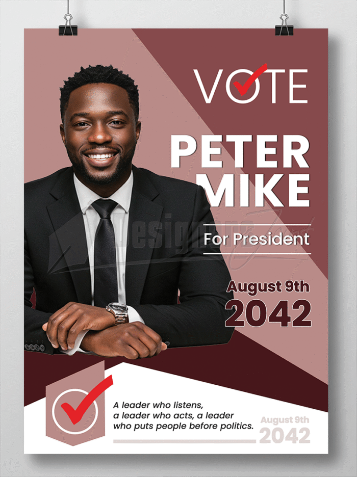 Presidential Candidate Campaign Poster
