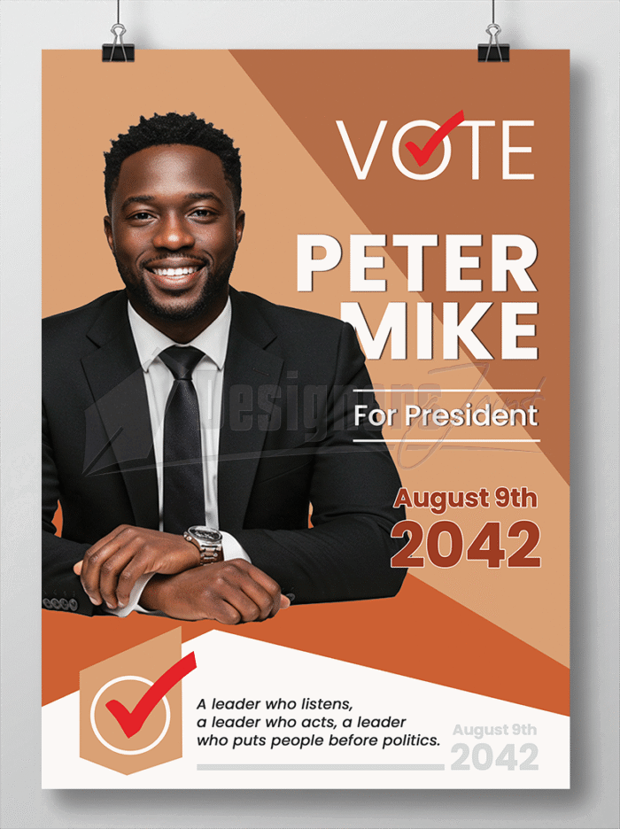 Presidential Candidate Campaign Poster